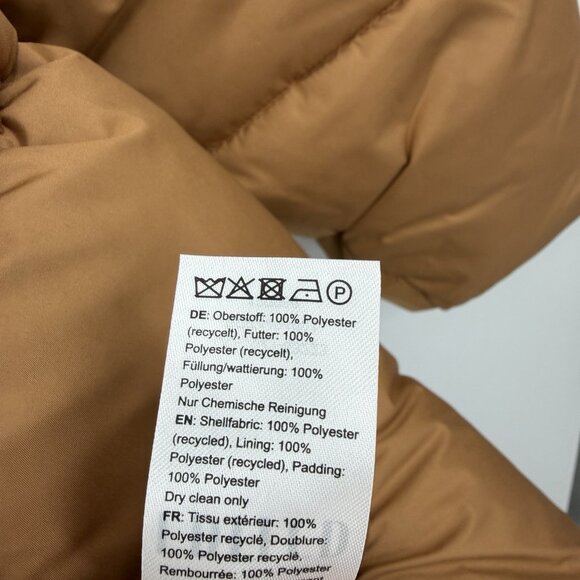 EDITED Monta Puffer Jacket Tobacco Brown size 36 (US 4/6) S Oversized Mid-Length - Picture 14 of 15